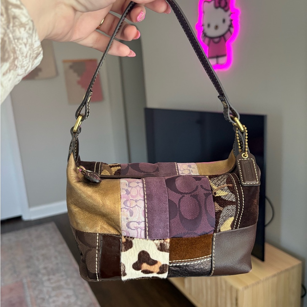Coach Mini Patchwork Shoulder Bag - image 1